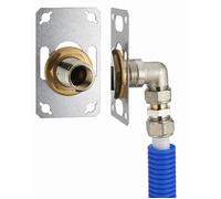 Noyon et Thiebault Kit sortie de cloison FIXSYSTEM Multicouche Ø16 20x27/15x21 rosace chromée