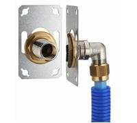 Platine sortie de Cloison simple PER à Compression (à Visser) Ø12 pour machine à laver FIXSYSTEM