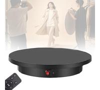Platine tournante électrique télécommandée pour diffusion en direct - Blanc - 60 cm | 52 cm/60 cm - Support rotatif motorisé avec vitesse réglable (40-120s/tour) et rotation multi-angle à 360 °