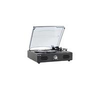 Platine Tourne-disque Vinyle Oxford Bluetooth 5.0 avec Haut-Parleurs Noir