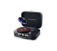 gef-roy Platine Vinyl Muse MT-201 GLD, Stéréo 33-45-78 Tours, Bluetooth USB AUX, Enceintes intégrées 2x5W, Black Gold, OVNI LED RVB