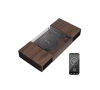 TT-Play Platine Vinyle Bluetooth 3 Vitesses - Enceintes stéréo 2x10 W, 24 W Max, Sortie RCA, 33/45/78 T, Design Moderne en Bois foncé
