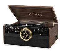 Platine Vinyle 6-en-1 - VICTROLA - Empire - Bluetooth - Radio FM - Design Vintage