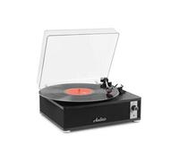 Platine Vinyle Audizio Irvine Bluetooth Haut-parleurs intégrés 33/45/78 Tours Noir