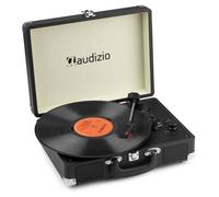 Platine Vinyle - AUDIZIO - RP116BK - Bluetooth IN & OUT - Haut-Parleurs Intégrés - Vintage Noir