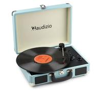 Audizio RP116BL Platine Vinyle Rétro avec Bluetooth in & Out, Haut-Parleurs Intégrés - Bleue, Lecture 33/45 & 78 Tours, Idéal pour Écouter Vos Anciens Vinyles Préférés