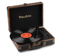 Audizio RP116W Platine Vinyle Rétro avec Bluetooth in & Out, Haut-Parleurs Intégrés - Acacia, Lecture 33/45 & 78 Tours, Idéal pour Écouter Vos Anciens Vinyles Préférés