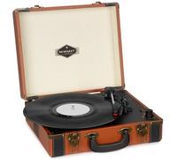 Platine vinyle - AUNA - Jerry Lee BT - Bluetooth - Enregistrement USB - Look rétro marron