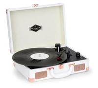 Platine Vinyle auna Peggy Sue rétro LP USB AUX - blanc Blanc G