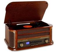 Platine Vinyle auna RM1-Belle Epoque 1908 Retro Bluetooth CD MP3 USB Marron G