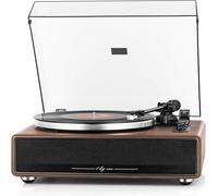 Platine Vinyle Avec Transmission Par Courroie Haute Fidélité,Haut-Parleurs Intégrés,Lecture Sans Fil Et Fonctionnalité Aux-In,Arrêt Automatique