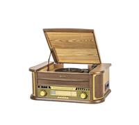 Platine Vinyle Bluetooth 5.0 - Tourne-Disque Multifonctions 5 W RMS, CD, Cassette, FM, Enregistrement USB