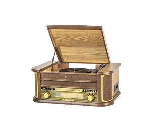 Platine Vinyle Bluetooth 5.0 - Tourne-Disque Multifonctions 5 W RMS, CD, Cassette, FM, Enregistrement USB