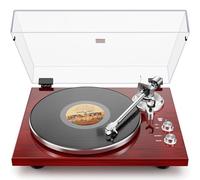 Platine Vinyle Bluetooth à entraînement par Courroie, Sortie numérique USB, Cartouche magnétique, Vinyle numérique vers MP3, AT-3600L, 33 ou 45 TR/Min, Rouge
