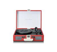 Platine vinyle Bluetooth avec haut-parleurs intégrés TT-110RDWH Rouge-Blanc