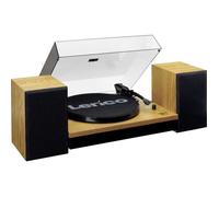 Platine Vinyle Bluetooth - Lenco - 2 vitesses, cellule MMC, 2 enceintes 2x10W - LS-300WD - Bois