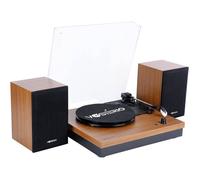 Platine Vinyle Bluetooth Platine Vinyle Retro avec 2 Haut-parleurs stéréo, 3 Vitesses