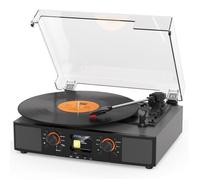 Platine Vinyle Bluetooth-TANLANIN-DT2032-Avec fonction Réveil Radio Dab/Dab+-Pour 33/45/78 Tours-équipement De Musique Hi Fi-Gris