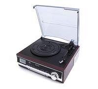 Camry Platine vinyle CR-1168 – Radio, Bluetooth, enregistrement MP3 USB/SD, 33/45/78 RPM – Marron