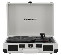 Platine vinyle Crosley CR8005DP-WF Cruiser Plus Vintage 3 vitesses Bluetooth entr e/sortie valise Blanc Farmhouse