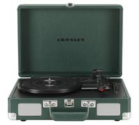 Platine vinyle Crosley CR8005F-EM Cruiser Plus Vintage 3 vitesses Bluetooth entr e/sortie valise meraude fonc
