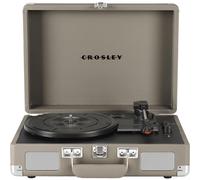 Platine vinyle Crosley CR8005F-TE Cruiser Plus Vintage 3 vitesses Bluetooth entr e/sortie, valise, taupe