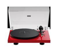 Pro-Ject Platine vinyle Debut Evo 2 - bras carbone, commutation électronique - Rouge brillant