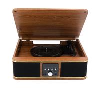 Platine Vinyle - Halterrego - BOSTON - Bluetooth - 3 Vitesses - Haut-parleurs Intégrés