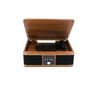 Platine Vinyle - Halterrego - BOSTON - Bluetooth - 3 Vitesses - Haut-parleurs Intégrés