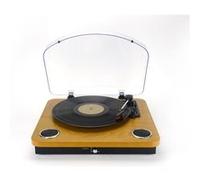 Halterrego Platine vinyle Chelsea – HP intégrés, USB, BT in/out, Laquée noire/asp bois