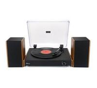 Platine Vinyle Halterrego Chicago + Enceintes (Noir)