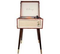 Halterrego Platine vinyle H Turn Cottage – Bluetooth – Effet cuir vintage – 4 pieds amovibles