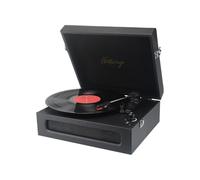 Halterrego Platine vinyle Soho 2 – 3 vitesses, enceintes stéréo intégrées, jack 3,5 mm, RCA