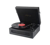 Platine vinyle HALTERREGO SOHO 2, 3 vitesses de lecture, enceintes stéréo intégrées. Entrée : jack audio 3,5 mm - Sortie RCA, Prise casque