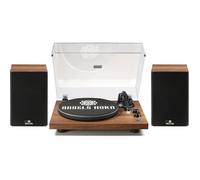 Platine Vinyle Hi-Fi Bluetooth Avec Enceintes Bibliothèque, Préampli Phono Intégré, Cellule AT-3600L, 2 Vitesses