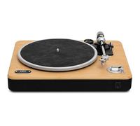 House of Marley Stir It Up Wireless 2 Tourne Disque Vinyle - Tourne-disque Bluetooth, Platine Vinyle Bluetooth 2 Vitesses avec Cellule Audio-Technica Incluse & Préampli Intégré, Bambou