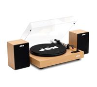 Platine vinyle Jam Bois avec paire d''enceintes