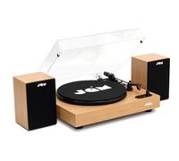 Platine vinyle JAM Bois avec paire d'enceintes Vinyle