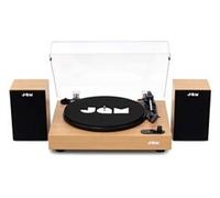 Platine vinyle JAM Bois avec paire d'enceintes Vinyle