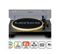 Platine vinyle LED RGB en Bois Noir USB- Encodage PC - RCA 33-45-78 tr/min
