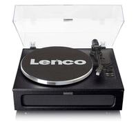 Lenco Platine vinyle LS-430BK – 4 haut-parleurs intégrés – Noir