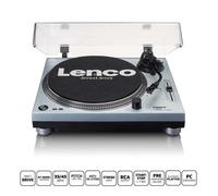 Platine vinyle LENCO BLEU METAL - Entrainement direct stéréo avec encodage USB-PC-33/45 tours