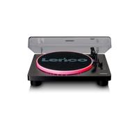 Platine Vinyle - Lenco - Haut-parleurs intégrés, auto-stop, encodage USB, éclairage LED - LS-50LEDBK - Noir
