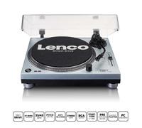 Platine vinyle LENCO BLEU METAL - Entrainement direct stéréo avec encodage USB-PC-33/45 tours