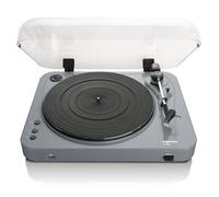 Lenco L-85 Platine Vinyle avec encodeur USB Direct - préamplificateur - Entrée USB - MMC - Track Splitting - Commande à Courroie Semi-Automatique - Capot Amovible - gris