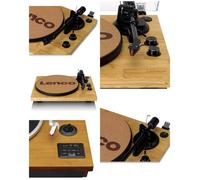 Platine vinyle - LENCO - LBT-335BA - Cellule Ortofon 2M Red - Bluetooth 5.2 - Boîtier bambou FSC