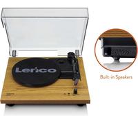 Platine vinyle Lenco LS-10, entraînement par courroie, aspect bois