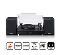 Platine vinyle - LENCO - LS-101BK - 2 haut-parleurs, Bluetooth 5.0, Bois