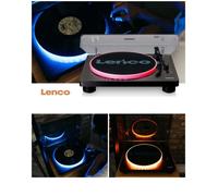 Platine vinyle LED RGB en Bois Noir connexion USB-PC - RCA 33-45-78 tr/min