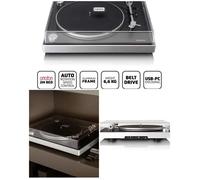 Platine vinyle LENCO PRO - cadre alu brossé ¿ Cellule Ortofon 2M RED ¿ Noir - Platine disque